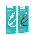 Kabel USB C do USB C Hoco 3A 60W 1 m X128 Benefit czarny
