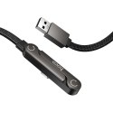 Kabel z podstawką USB A do USB C Hoco 3A 1,2 m U150 Exquisite czarny