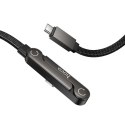 Kabel z podstawką USB C do USB C Hoco PD 60W 1,2 m U150 Exquisite czarny