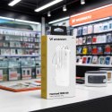 Powerbank Wozinsky W11-W 10000mAh 10W z wbudowanymi kablami i latarką - biały