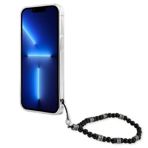 Etui Guess Black Pearl na iPhone 13 mini - przezroczyste