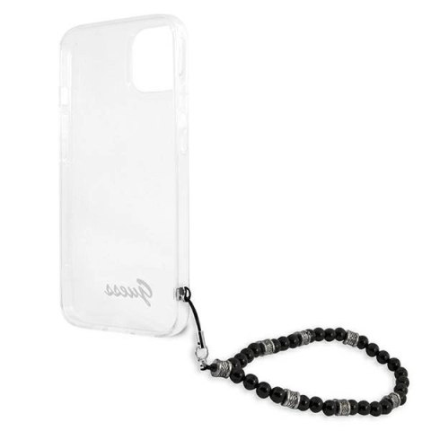Etui Guess Black Pearl na iPhone 13 mini - przezroczyste