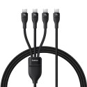 Kabel Baseus Flash Series 3 100W 3w1 USB-C - 3xUSB-C 1,5m - czarny
