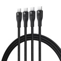 Kabel Baseus Flash Series 3 100W 3w1 USB-C - 3xUSB-C 1,5m - czarny