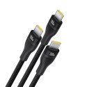 Kabel Baseus Flash Series 3 100W 3w1 USB-C - 3xUSB-C 1,5m - czarny