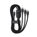 Kabel Baseus Flash Series 3 100W 3w1 USB-C - 3xUSB-C 1,5m - czarny