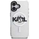 Karl Lagerfeld nakładka do iPhone 17 6,1" IML Choupette Sketch Logo MagSafe przezroczysta