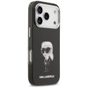 Karl Lagerfeld nakładka do iPhone 17 Pro 6,3" IML Aquarelle Karl & Logo MagSafe czarna