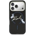 Karl Lagerfeld nakładka do iPhone 17 Pro 6,3" IML Choupettes Karl Script Logo MagSafe czarna