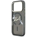 Karl Lagerfeld nakładka do iPhone 17 Pro 6,3" IML Choupettes Karl Script Logo MagSafe czarna