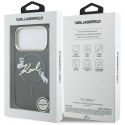 Karl Lagerfeld nakładka do iPhone 17 Pro 6,3" IML Choupettes Karl Script Logo MagSafe czarna