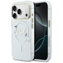Karl Lagerfeld nakładka do iPhone 17 Pro 6,3" IML Choupettes Karl Script Logo MagSafe przezroczysta
