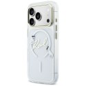 Karl Lagerfeld nakładka do iPhone 17 Pro 6,3" IML Choupettes Karl Script Logo MagSafe przezroczysta