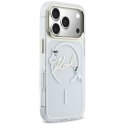 Karl Lagerfeld nakładka do iPhone 17 Pro 6,3" IML Choupettes Karl Script Logo MagSafe przezroczysta