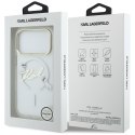 Karl Lagerfeld nakładka do iPhone 17 Pro 6,3" IML Choupettes Karl Script Logo MagSafe przezroczysta