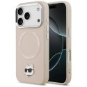 Karl Lagerfeld nakładka do iPhone 17 Pro Max 6,9" Choupette Pin MagSafe różowa