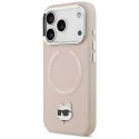 Karl Lagerfeld nakładka do iPhone 17 Pro Max 6,9" Choupette Pin MagSafe różowa