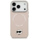 Karl Lagerfeld nakładka do iPhone 17 Pro Max 6,9" Choupette Pin MagSafe różowa