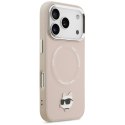Karl Lagerfeld nakładka do iPhone 17 Pro Max 6,9" Choupette Pin MagSafe różowa