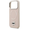 Karl Lagerfeld nakładka do iPhone 17 Pro Max 6,9" Choupette Pin MagSafe różowa