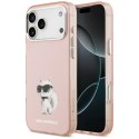 Karl Lagerfeld nakładka do iPhone 17 Pro Max 6,9" IML Aquarelle Choupette & Logo MagSafe różowa