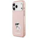 Karl Lagerfeld nakładka do iPhone 17 Pro Max 6,9" IML Aquarelle Choupette & Logo MagSafe różowa