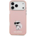 Karl Lagerfeld nakładka do iPhone 17 Pro Max 6,9" IML Aquarelle Choupette & Logo MagSafe różowa