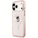 Karl Lagerfeld nakładka do iPhone 17 Pro Max 6,9" IML Choupette Sketch Logo MagSafe różowa