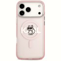 Karl Lagerfeld nakładka do iPhone 17 Pro Max 6,9" IML Choupette Sketch Logo MagSafe różowa