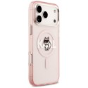 Karl Lagerfeld nakładka do iPhone 17 Pro Max 6,9" IML Choupette Sketch Logo MagSafe różowa