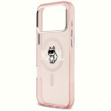 Karl Lagerfeld nakładka do iPhone 17 Pro Max 6,9" IML Choupette Sketch Logo MagSafe różowa