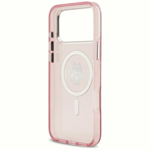 Karl Lagerfeld nakładka do iPhone 17 Pro Max 6,9" IML Choupette Sketch Logo MagSafe różowa