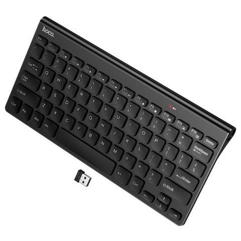 Klawiatura bezprzewodowa 2.4G QWERTY Hoco GM70 czarna