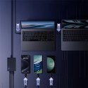 Ładowarka sieciowa Baseus Digital GaN 3xUSB-C 1xUSB-A 240W z kablem zasilającym - czarna