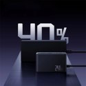 Ładowarka sieciowa Baseus Digital GaN 3xUSB-C 1xUSB-A 240W z kablem zasilającym - czarna