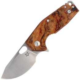 Nóż składany Fox Suru Brown Cellulose Acetate, Satin M398 by Jesper Voxnæs (FX-526LI RB3)