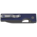Nóż składany Kizer Little Ringbo Blue Aluminium, Gray PVD / Stonewashed AEB-L by Matija Milović (V3708A3)