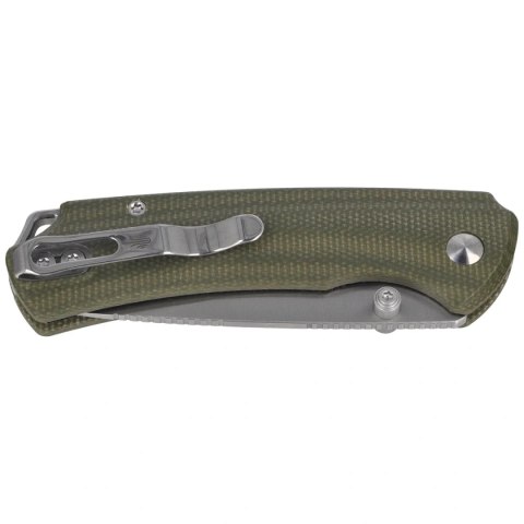 Nóż składany Kizer T1 BD Olive Green Micarta, Satin Nitro-V by Uli Hennicke (V3490.2BA1)