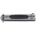 Nóż składany motylek TOKISU Balisong Black G10/Steel, Satin (02174)