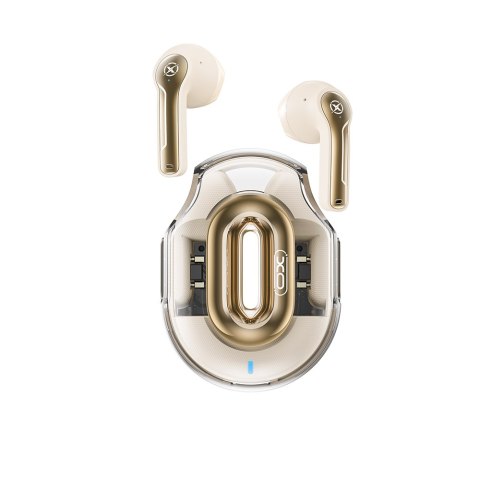 XO słuchawki Bluetooth X43 TWS beżowe
