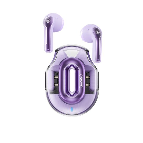 XO słuchawki Bluetooth X43 TWS fioletowe