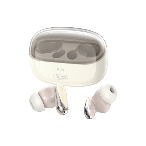 XO słuchawki Bluetooth G42 TWS beżowe ANC + ENC