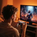 Pad bezprzewodowy do PS5 kompatybilny z grami PS5/PS4 Hoco GA32 biały
