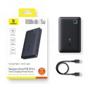 Powerbank Baseus EnerFill FP11 10000mAh 15W (z czarnym kablem Simple USB-C - USB-C 20V/3A 30cm) - czarny