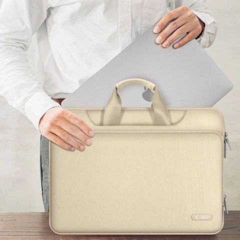 Torba na laptopa 13-14 Tech-Protect Pocket - beżowa