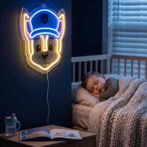 Wiszący neon LED na plexi Psi Patrol - Chase OW-130346