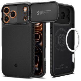 Etui Spigen Optik Armor MagSafe na iPhone 17 Pro - czarne