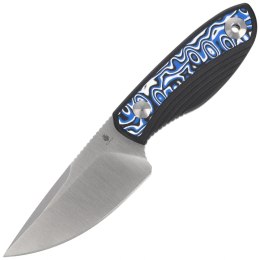 Nóż Kizer Finch Black G10/Blue-White Vortex Micarta, Satin AEB-L by Vincent Rizzo (1134A3)