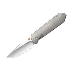 Nóż składany Kizer Harpoon Fold Gray Titanium, Stonewashed Elmax by Maverick Customs (Ki4784A1)