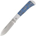 Nóż składany Kizer Trestle D Grey Aluminium / Blue Vortex Micarta, Satin Nitro-V by Azo (V3760A2)